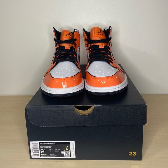 SOLD-Air Jordan 1 Mid Turf Orange - Picture 1 of 5